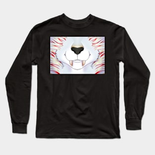 Fantasy Saber Mask White Long Sleeve T-Shirt